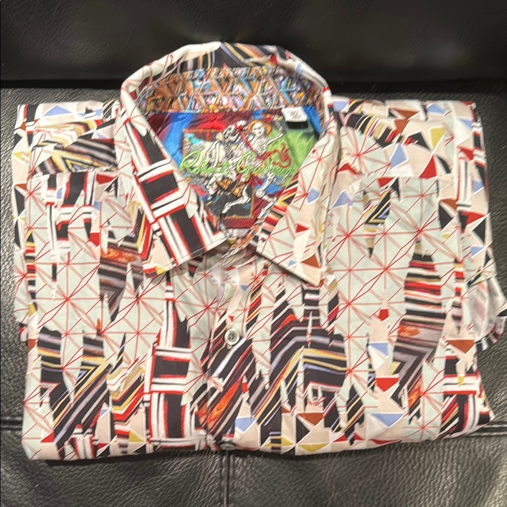 Robert Graham Red and Black Casual Button Down Shirt